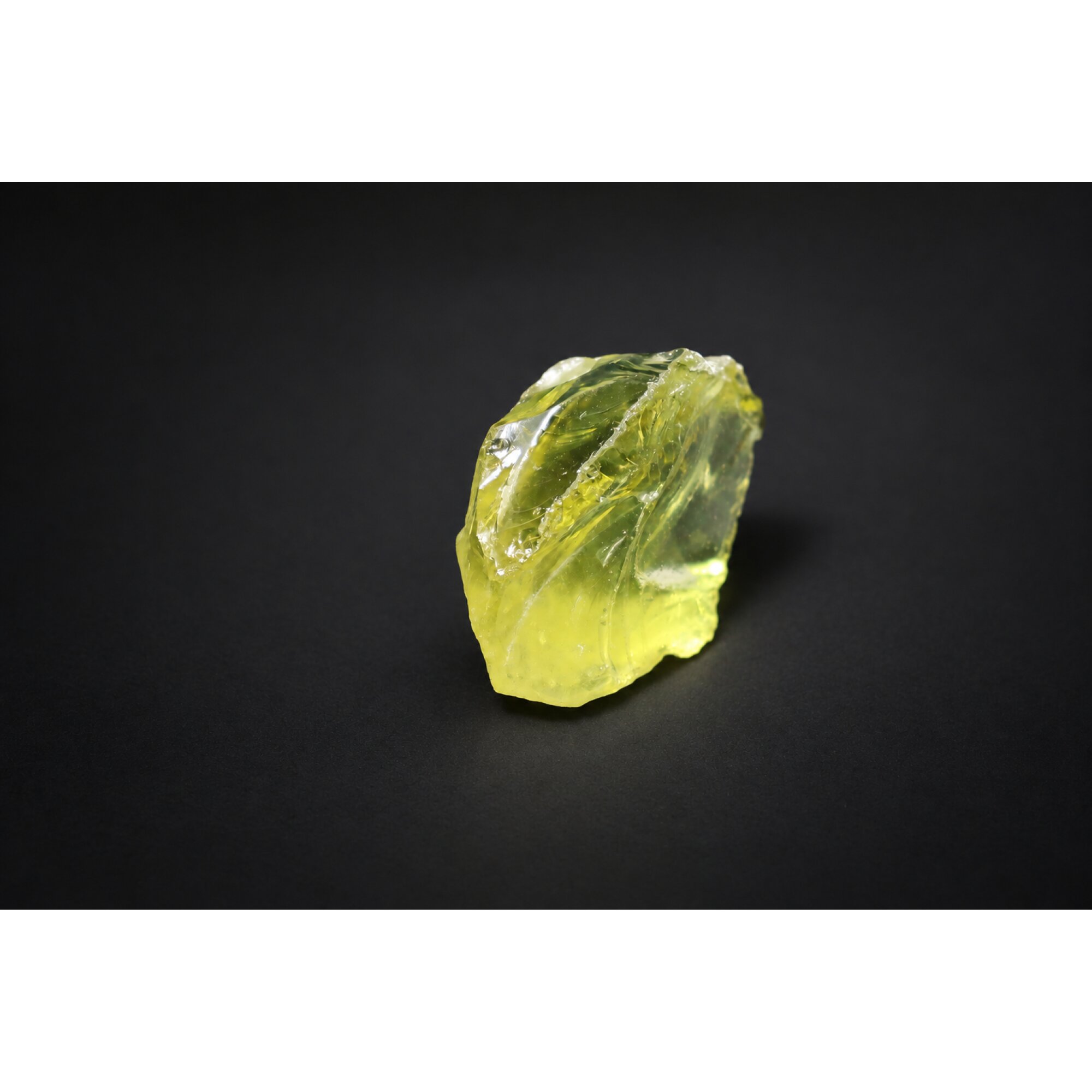 Genuine yellow prasiolite / green quartz raw specimen 40mm – photo 4