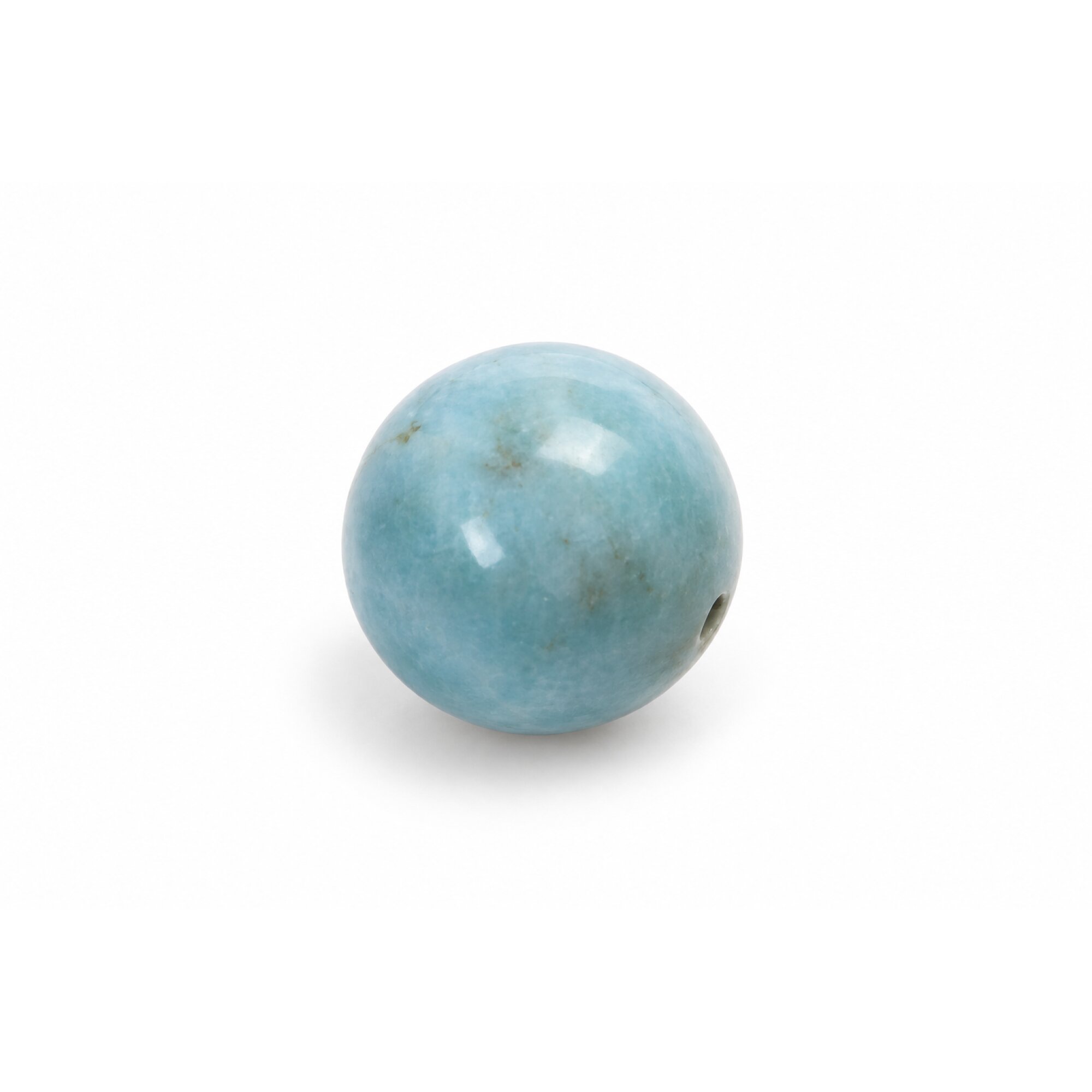 Genuine sky blue Dominican Larimar bead 11.3mm – photo 3