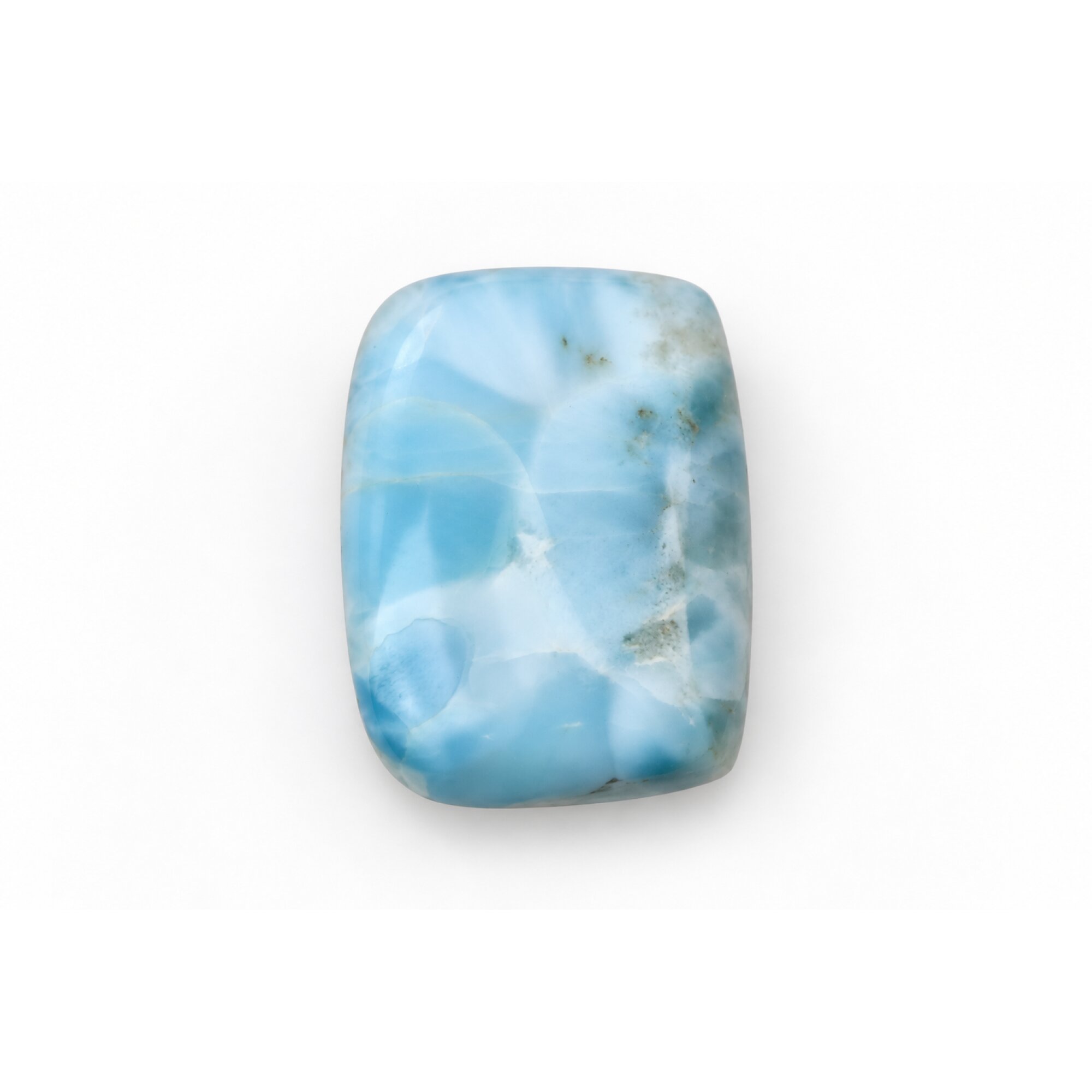Genuine sky blue Dominican Larimar cabochon 25mm – photo 3