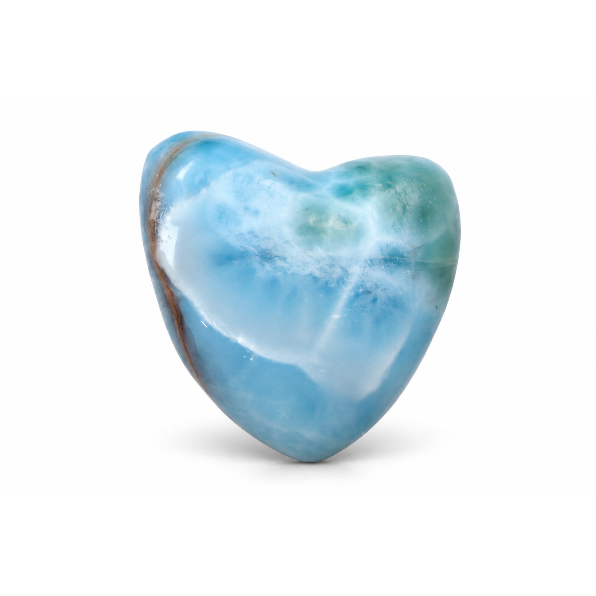 Nature created red blue Dominican Larimar cabochon 25mm – photo 4