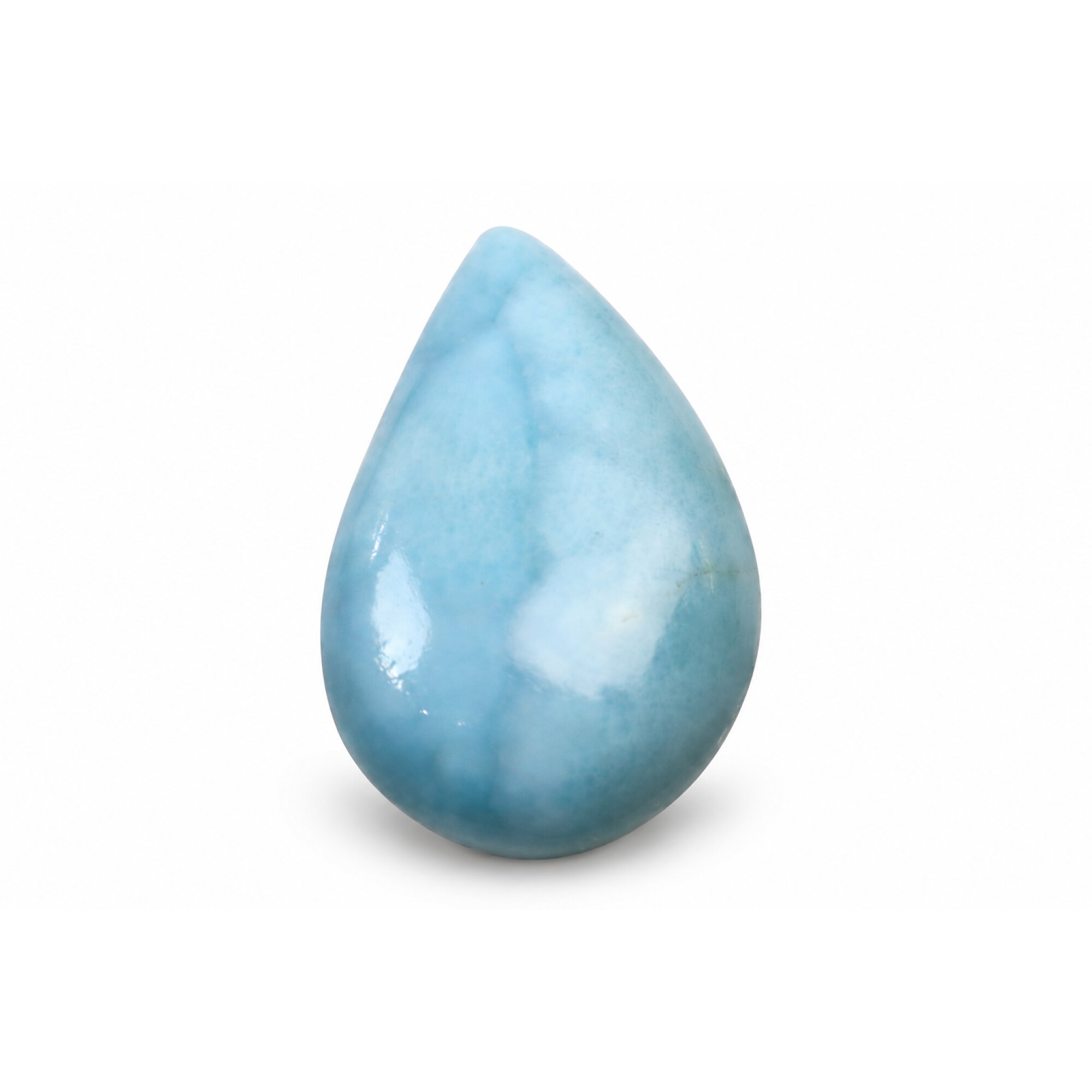 Authentic green blue Dominican Larimar cabochon 31mm – photo 6