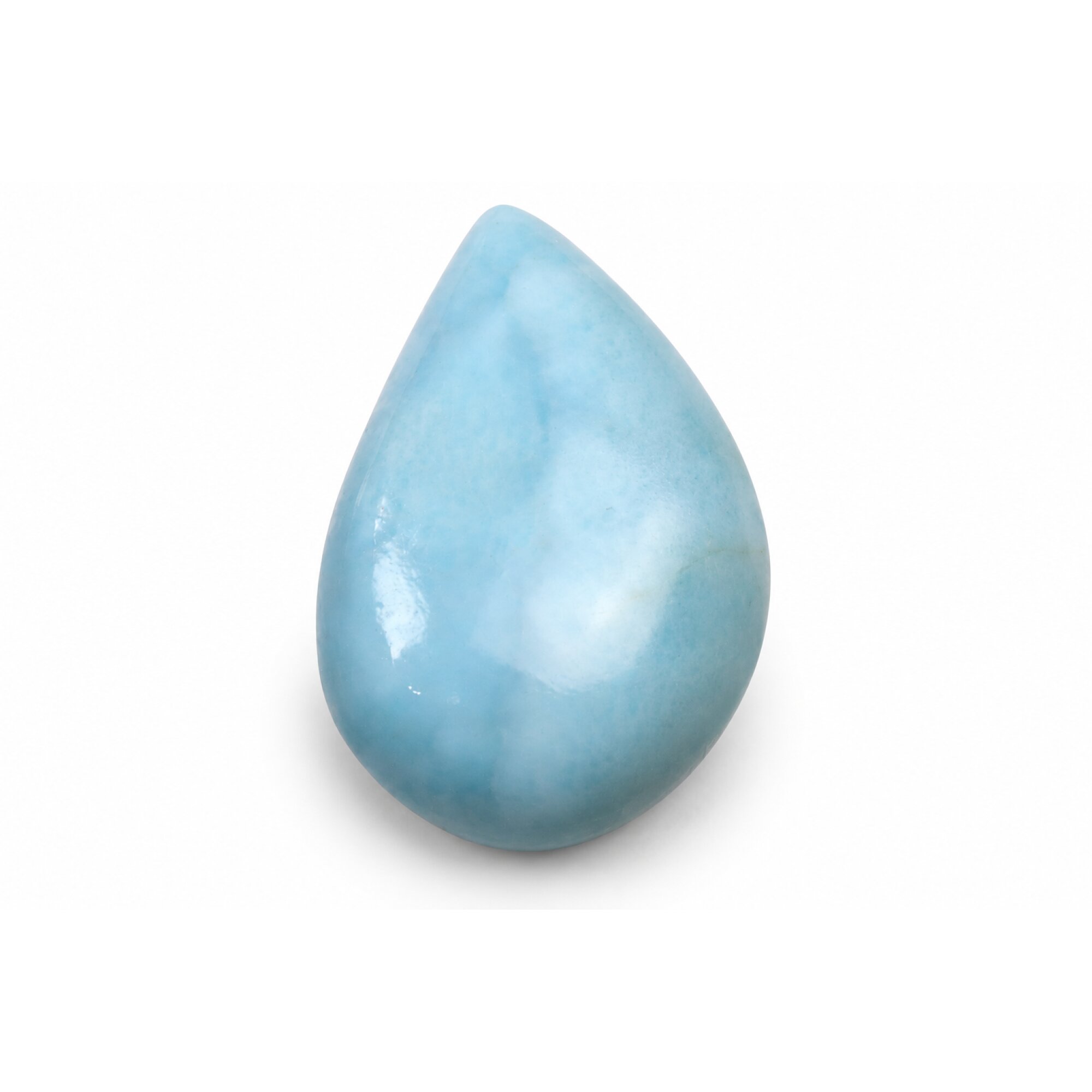 Authentic green blue Dominican Larimar cabochon 31mm – photo 7