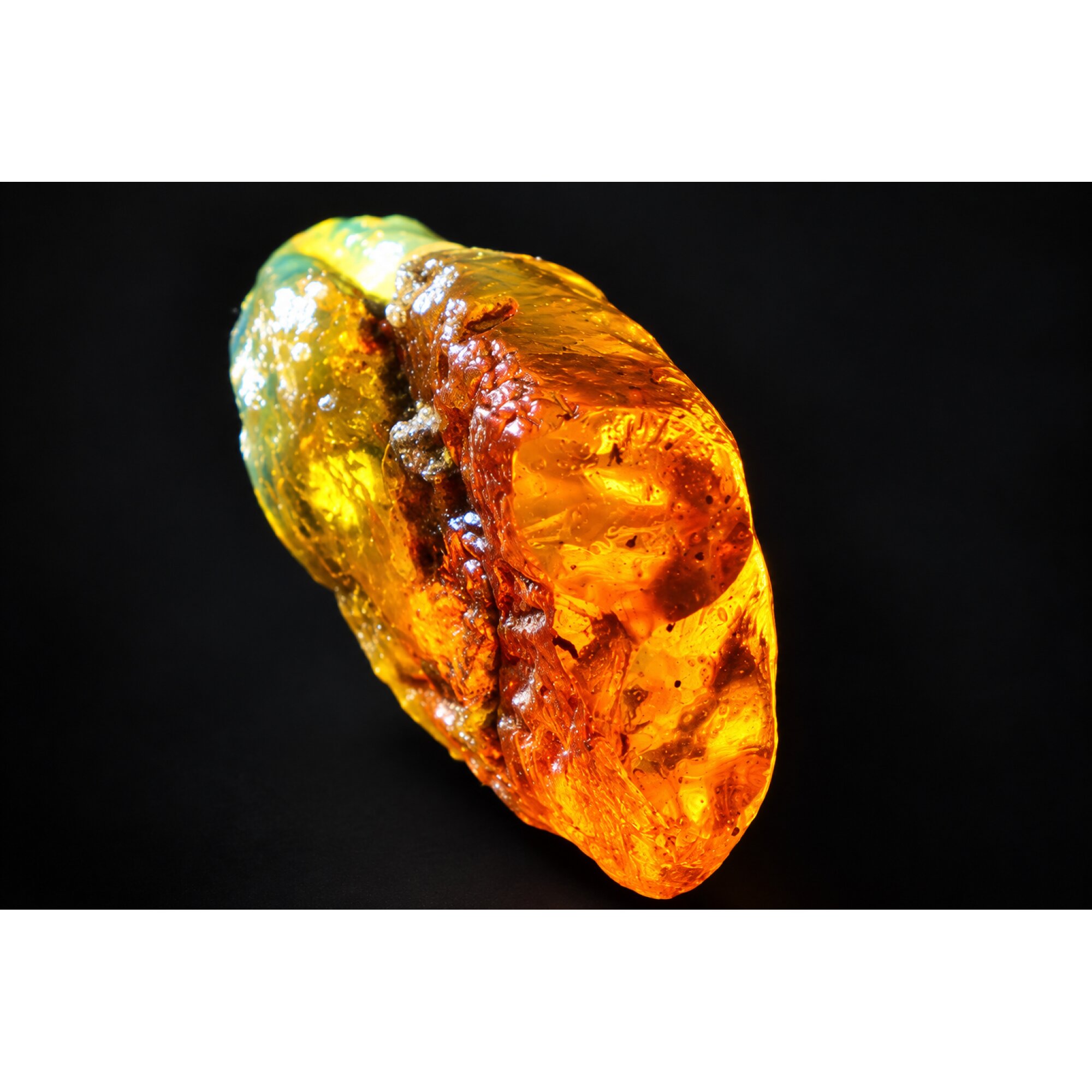 Earth mined sky blue rough specimen Dominican amber 8.7g – photo 9