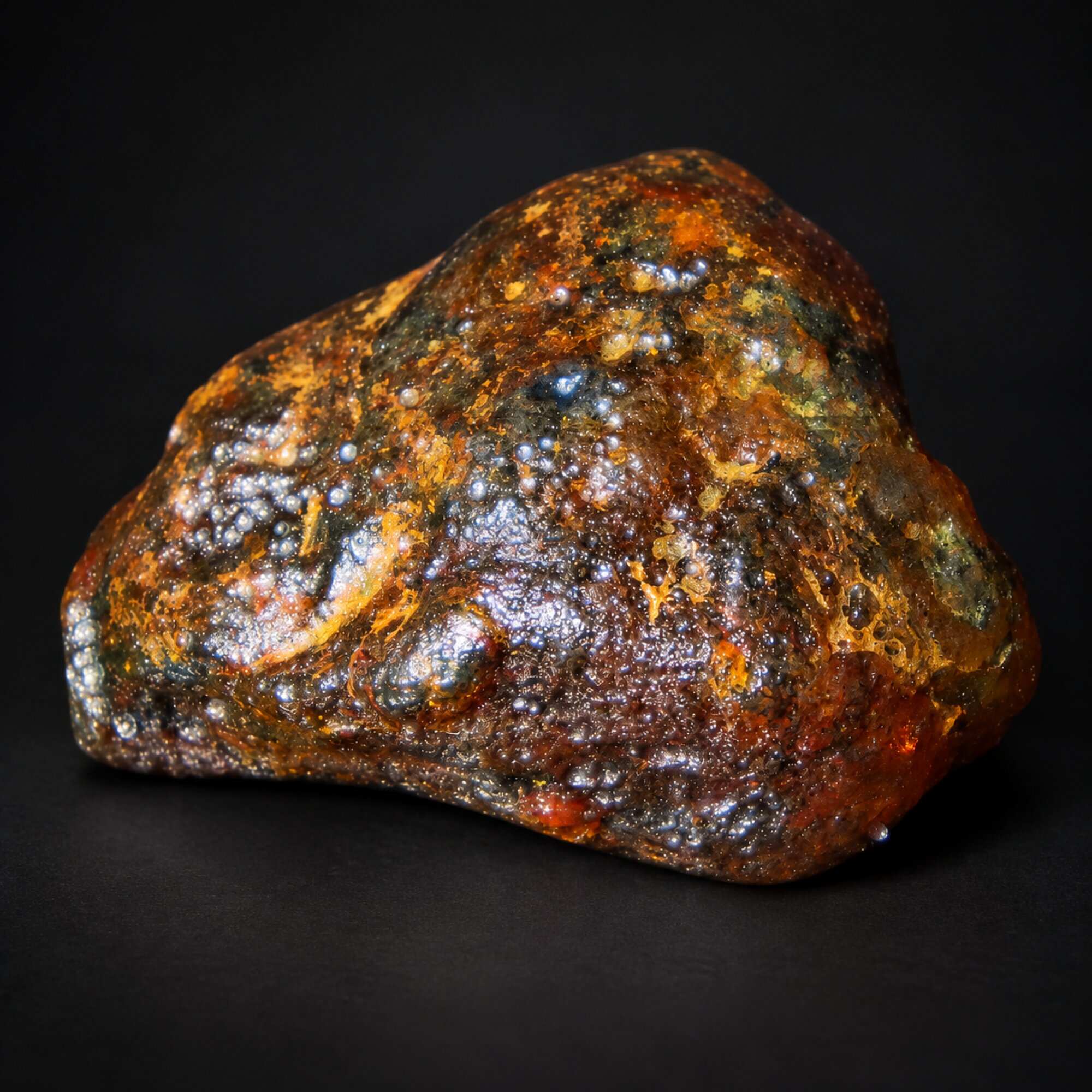 Real green blue rough specimen Dominican amber 26g – photo 4
