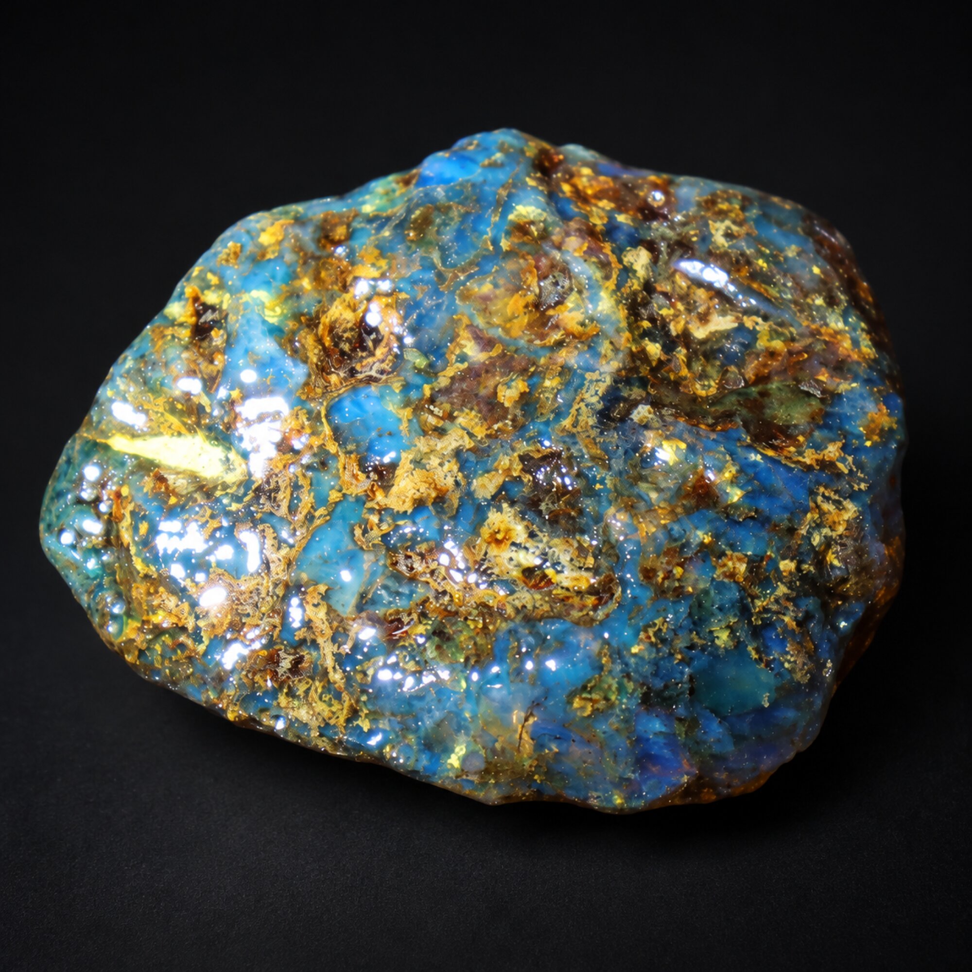 Pure natural green blue rough specimen Dominican amber 19.8g – photo 15