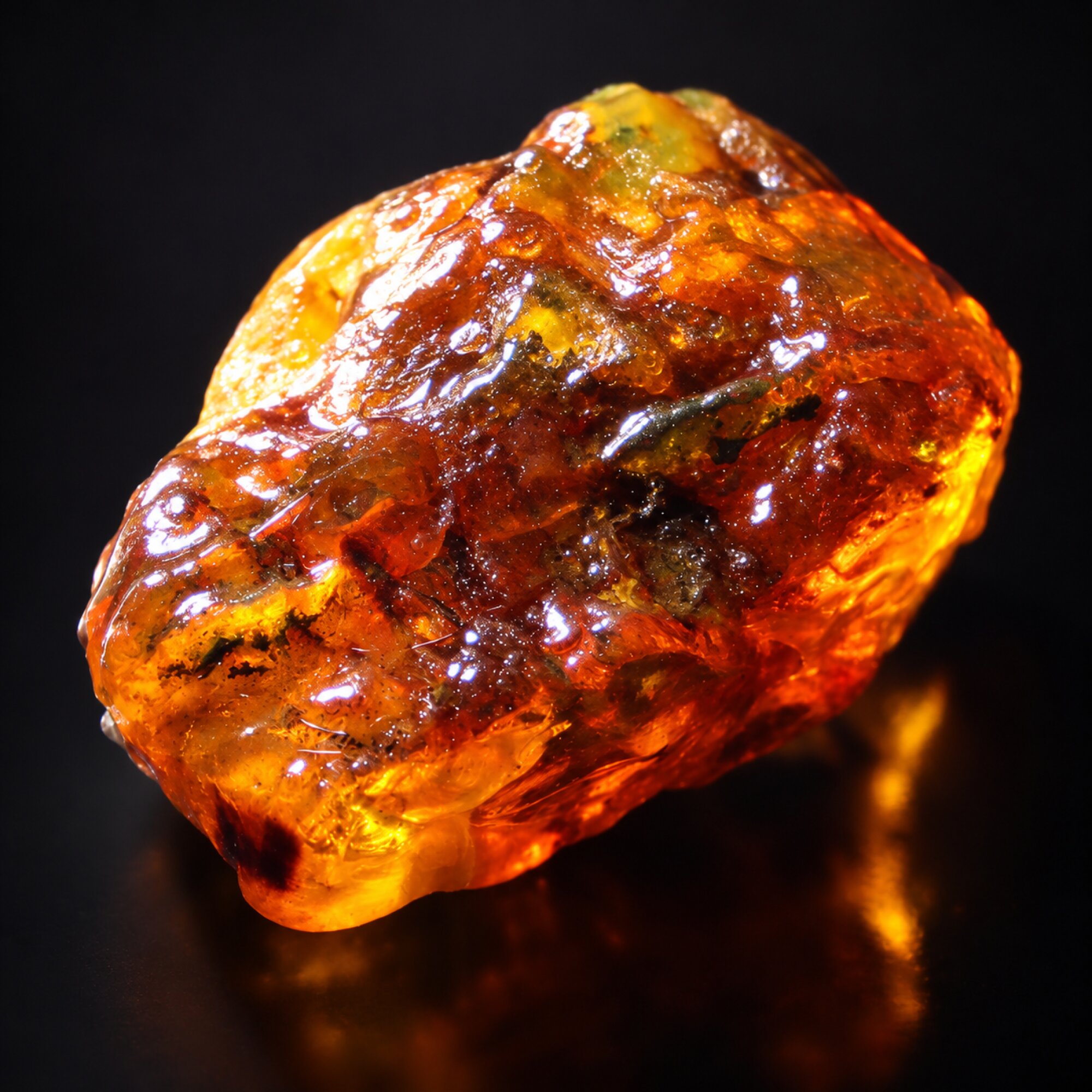 Genuine sky blue rough specimen Dominican amber 14.1g – photo 8