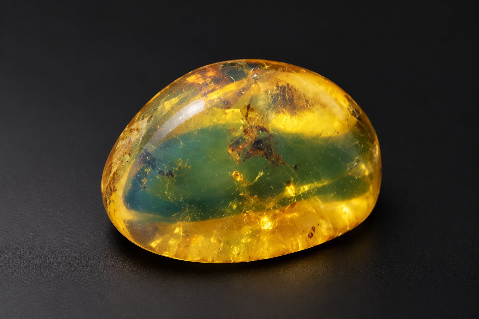 Genuine orange blue polished Dominican amber – photo 8