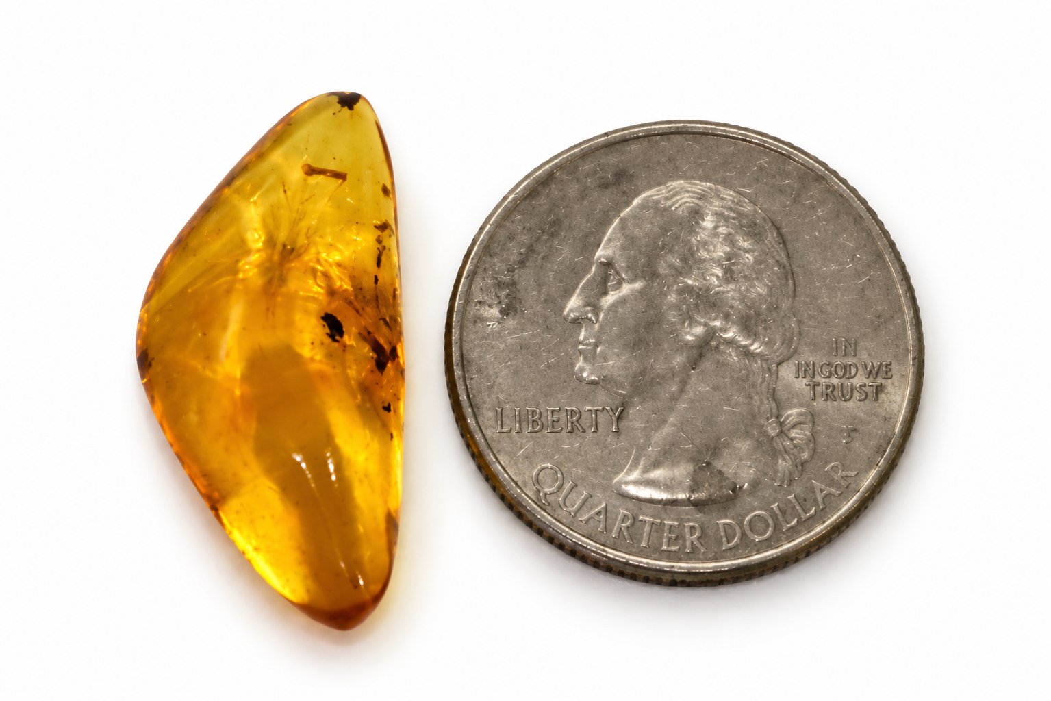 Genuine orange green polished Dominican amber – photo 7