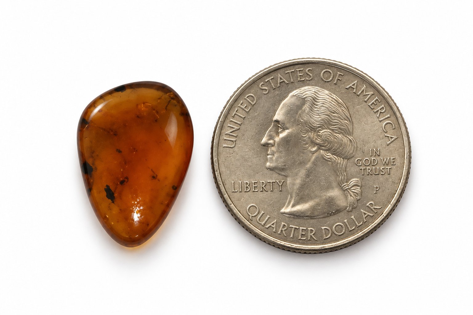 True caribbean orange blue polished Dominican amber – photo 7
