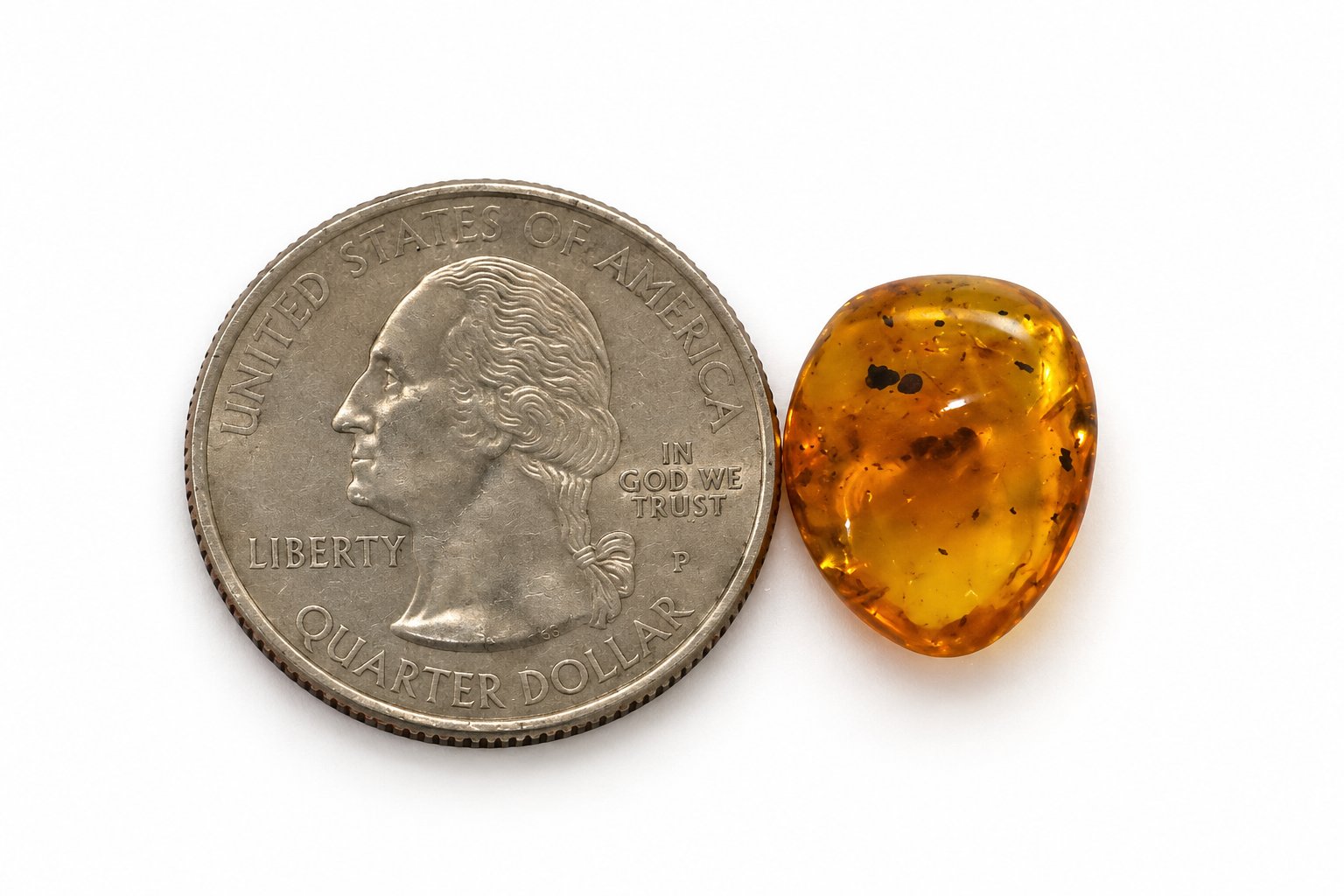 True caribbean orange yellow polished Dominican amber