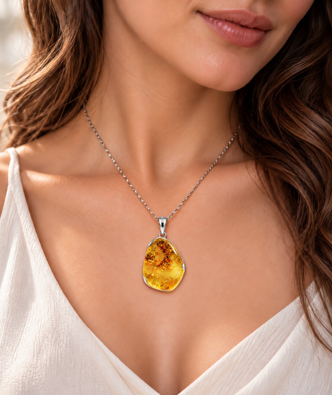 True caribbean light green yellow polished Dominican amber – photo 4
