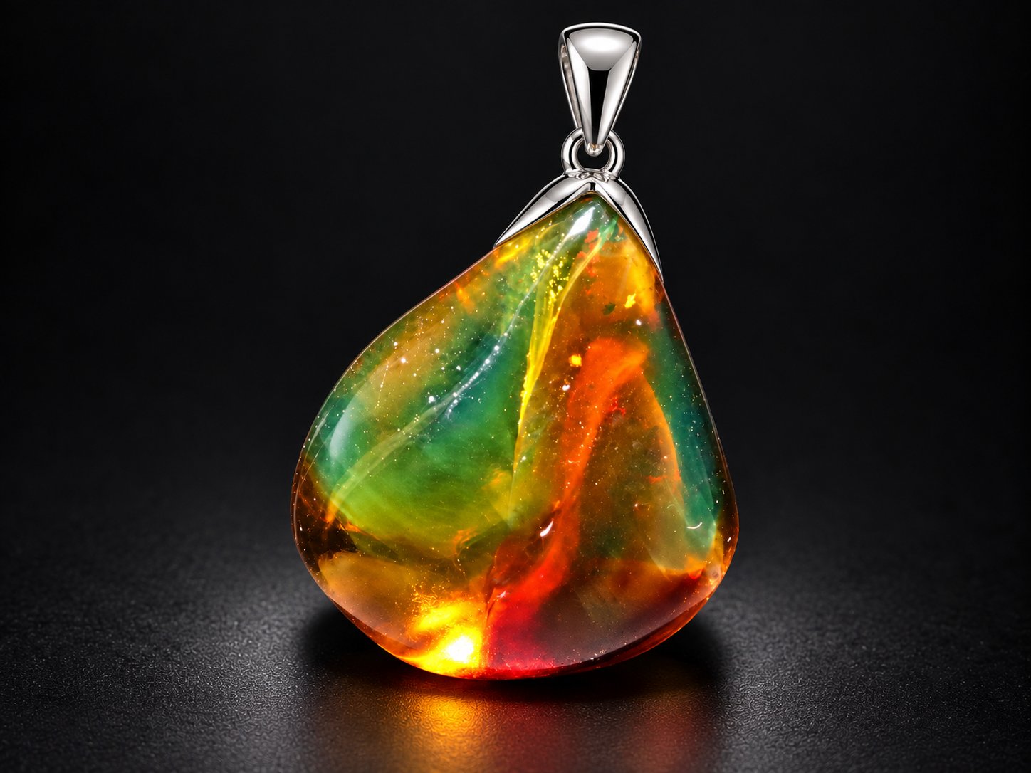 True caribbean red green polished Dominican amber – photo 6