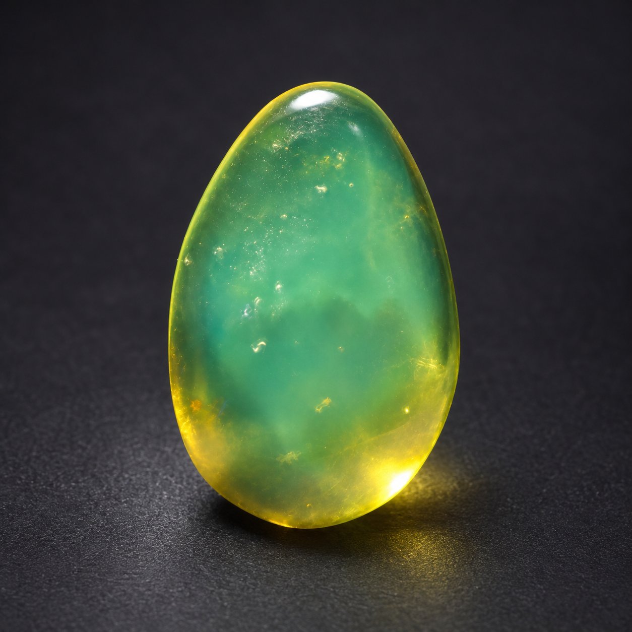 Genuine yellow green polished Dominican amber – photo 9