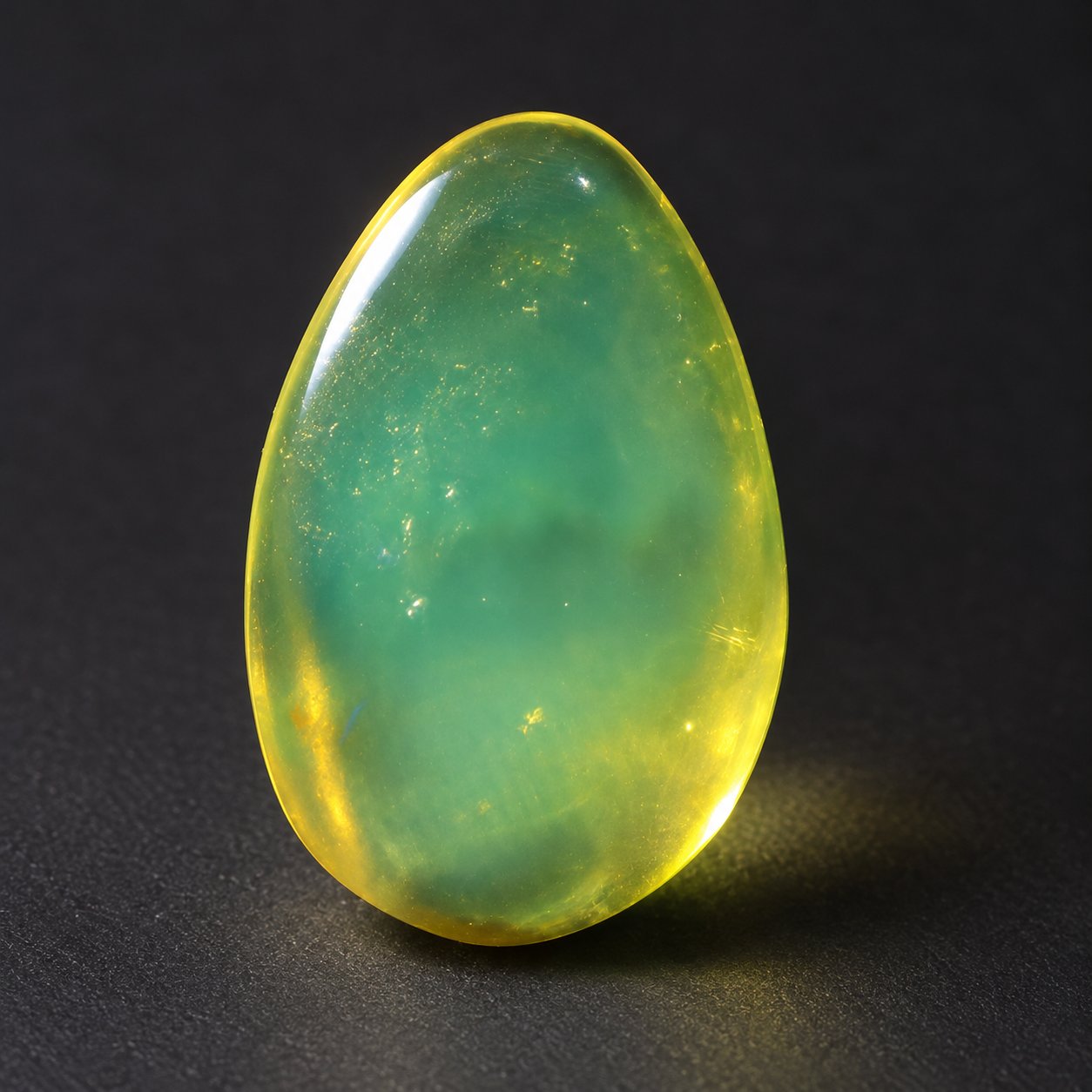 Genuine yellow green polished Dominican amber – photo 11