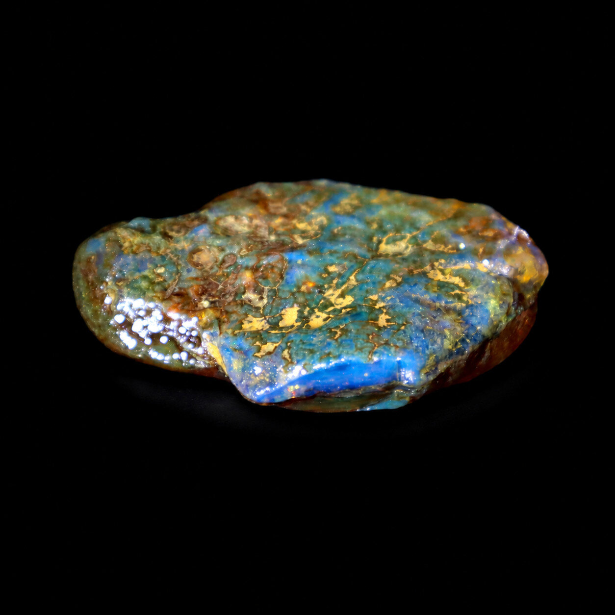Genuine Sky Blue Dominican Amber Rough Specimen Chunk 65mm 28.9g – photo 6