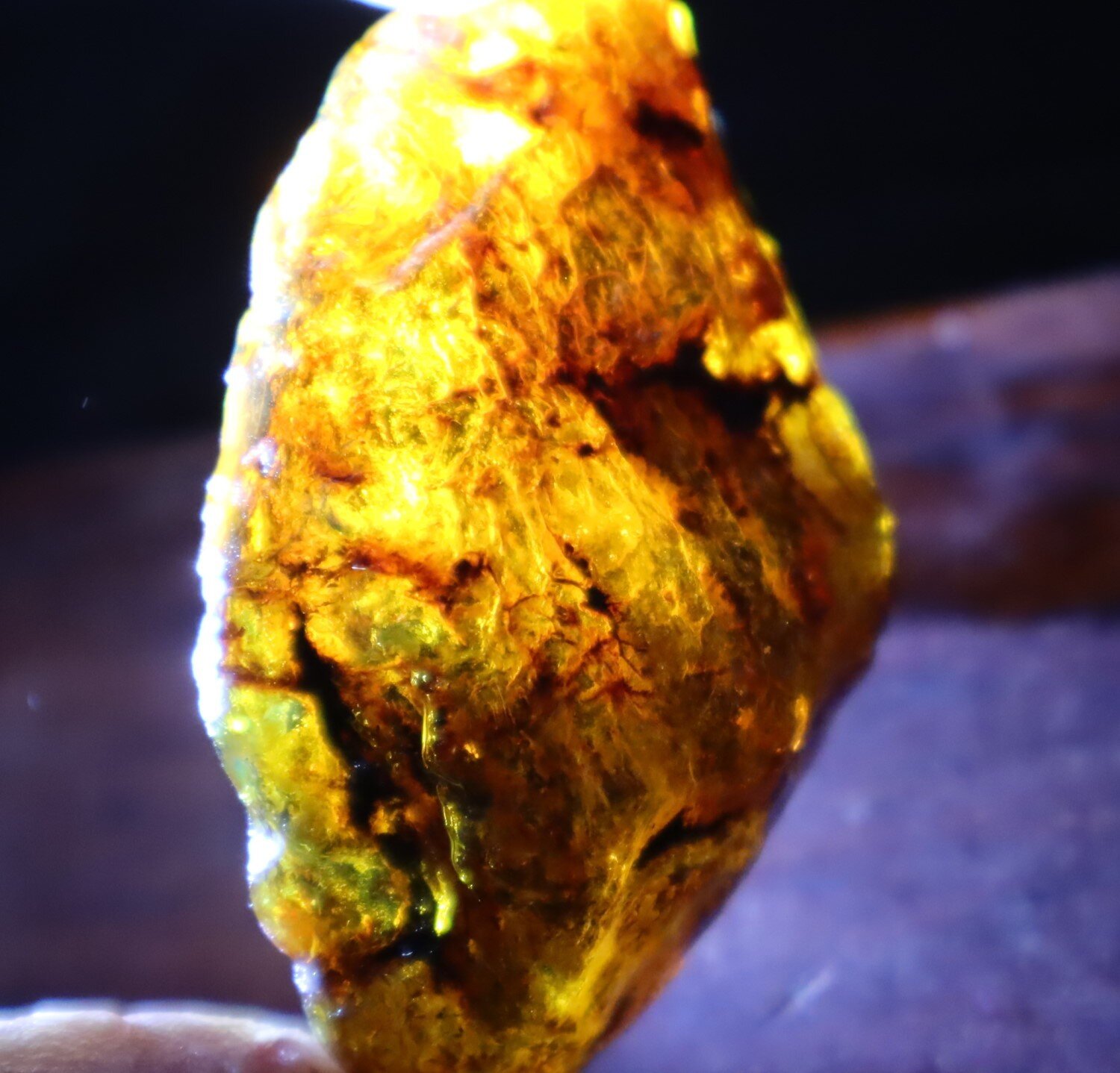 Outstanding Natural Dominican Clear Sky Blue Amber Rough Specimen 45mm 21g – photo 12