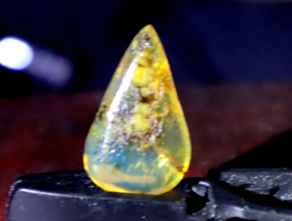 Dominican Clear Light Blue Amber Polished Stone 19mm FREE DRILLING – photo 7