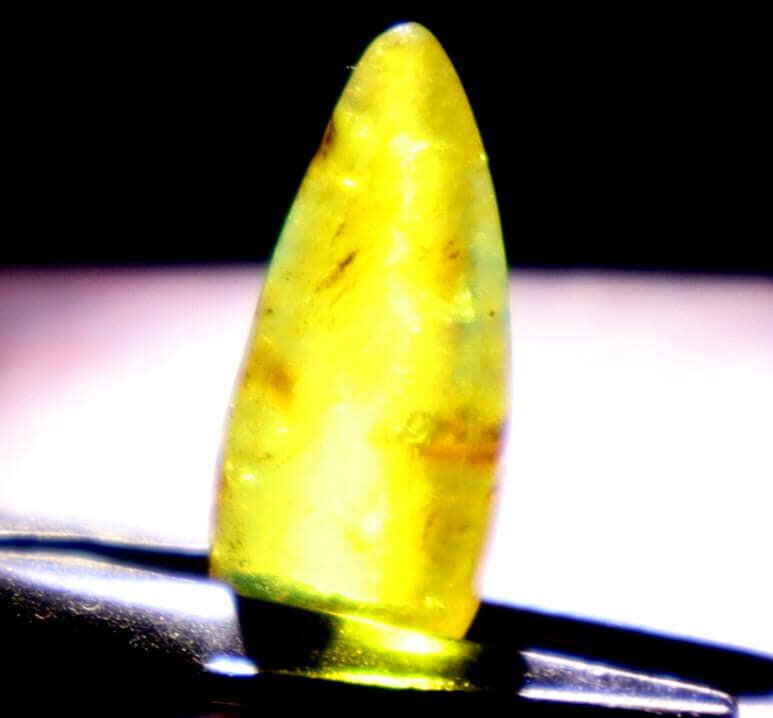 Natural Dominican Clear Light Blue Amber Polished Stone 23mm FREE DRILLING – photo 7
