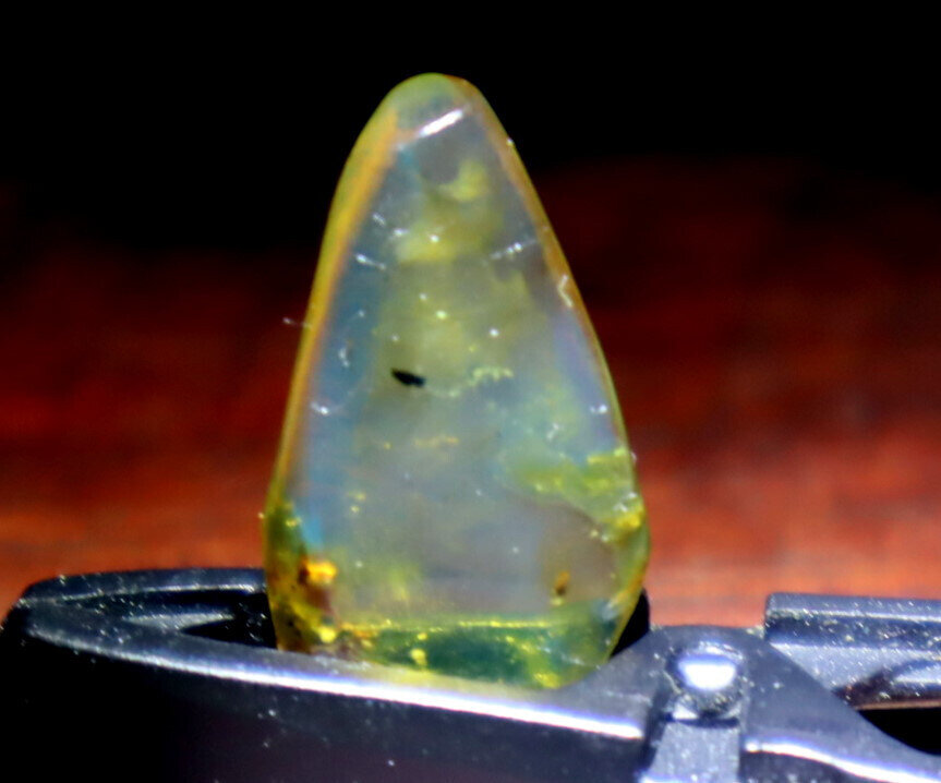Lovely Natural Dominican Clear Sky Blue Amber Polished Stone 20mm free drill – photo 7