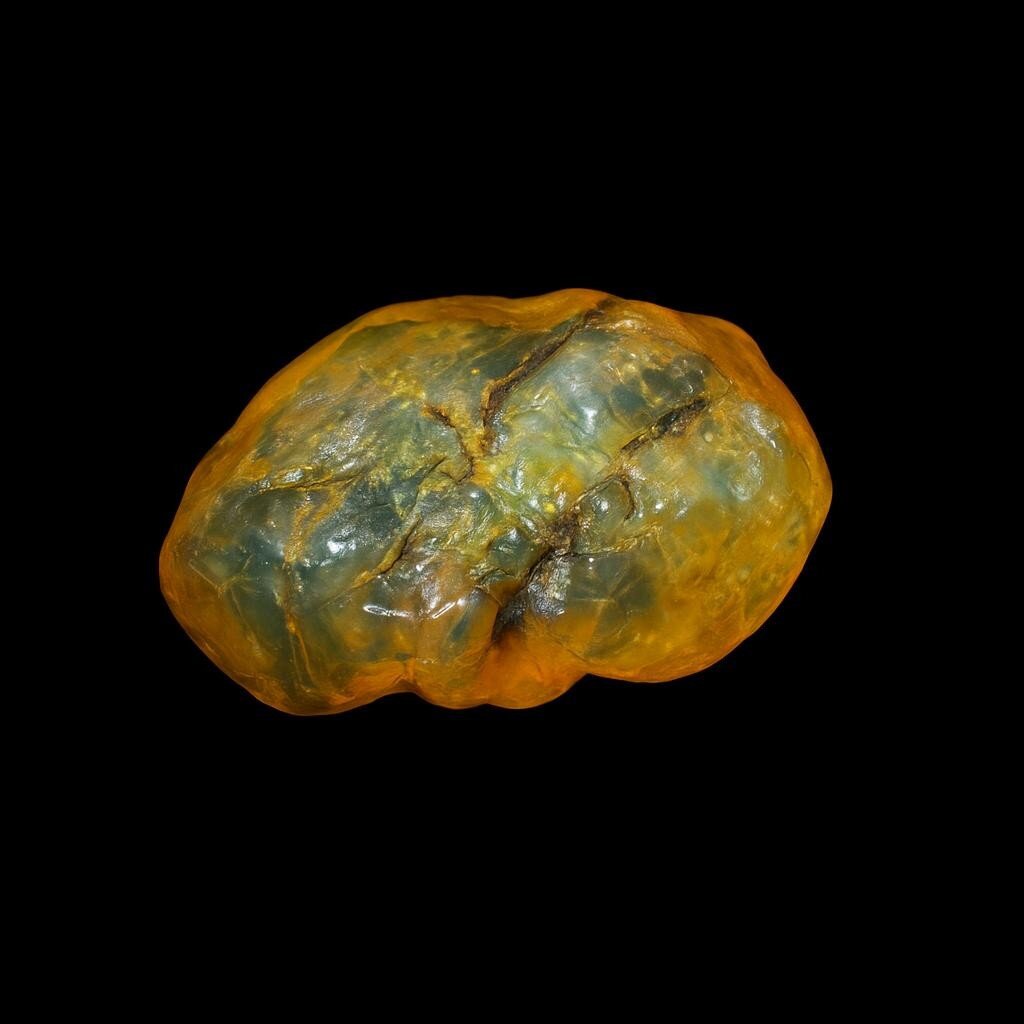 Quality Artisan Orange Yellow Dominican Amber Rough Specimen Chunk 45mm 18.4g – photo 8