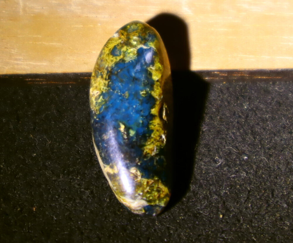 Translucent Dominican Blue Amber Polished Stone 24mm free drilling – photo 5