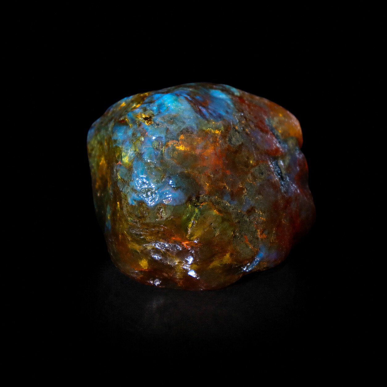 Genuine Natural Green Blue Dominican Amber Rough Specimen Chunk 59mm 63g – photo 5