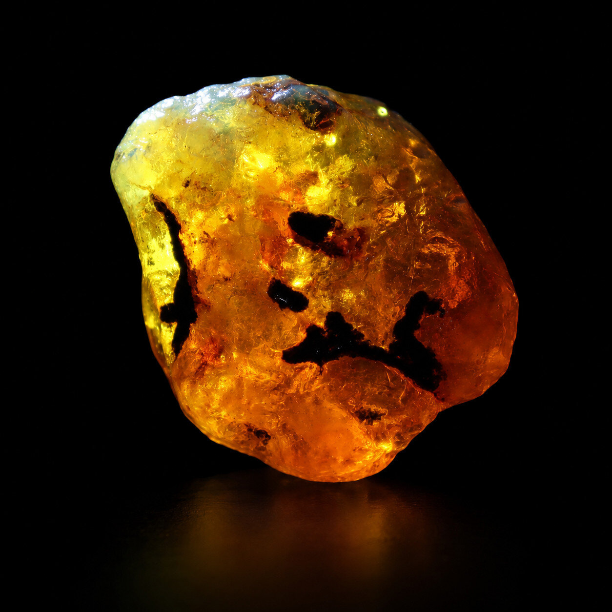Genuine Natural Green Blue Dominican Amber Rough Specimen Chunk 59mm 63g – photo 9
