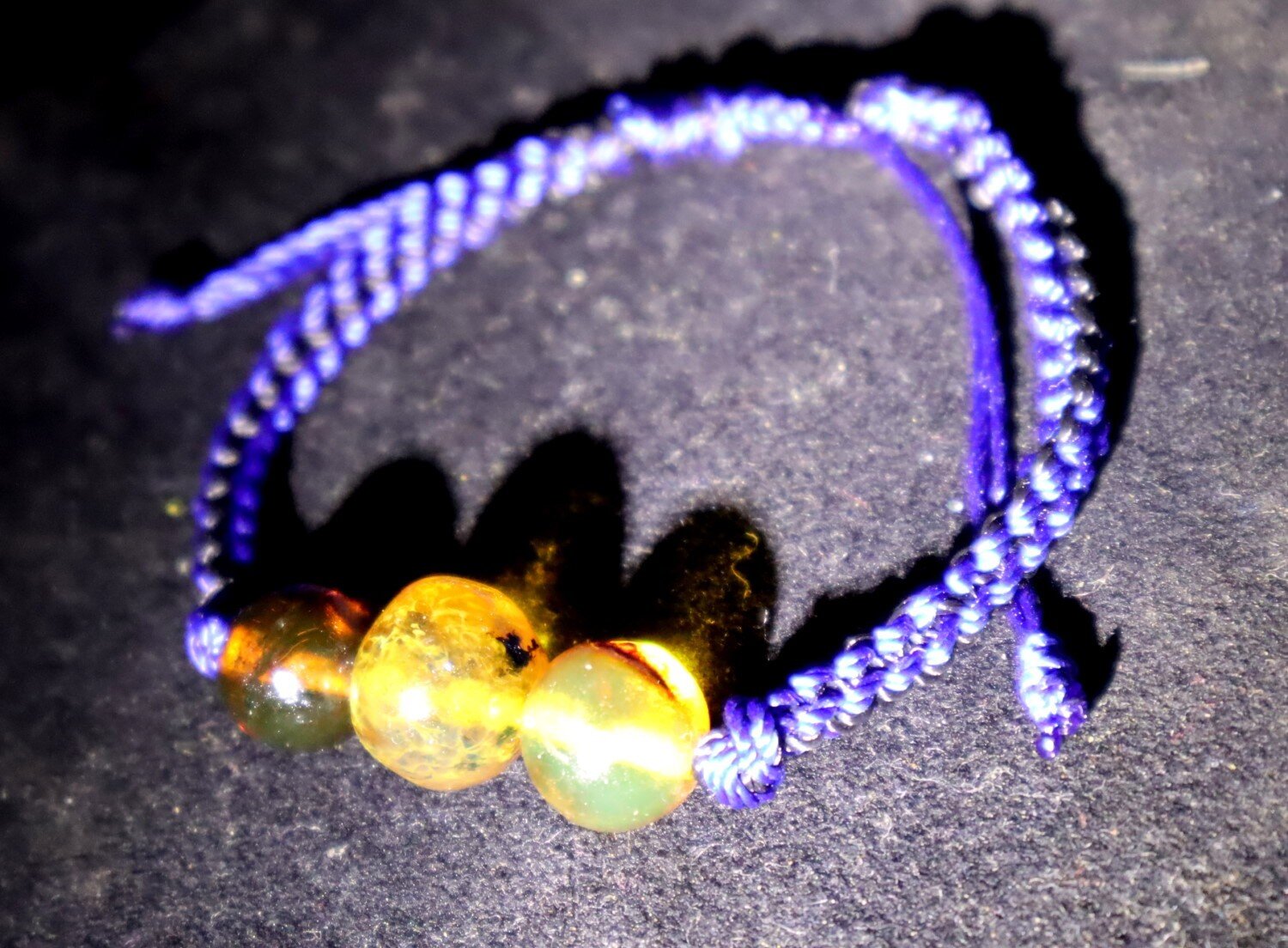 Beautiful Natural Translucent Orange Amber Bracelet adjustable – photo 7