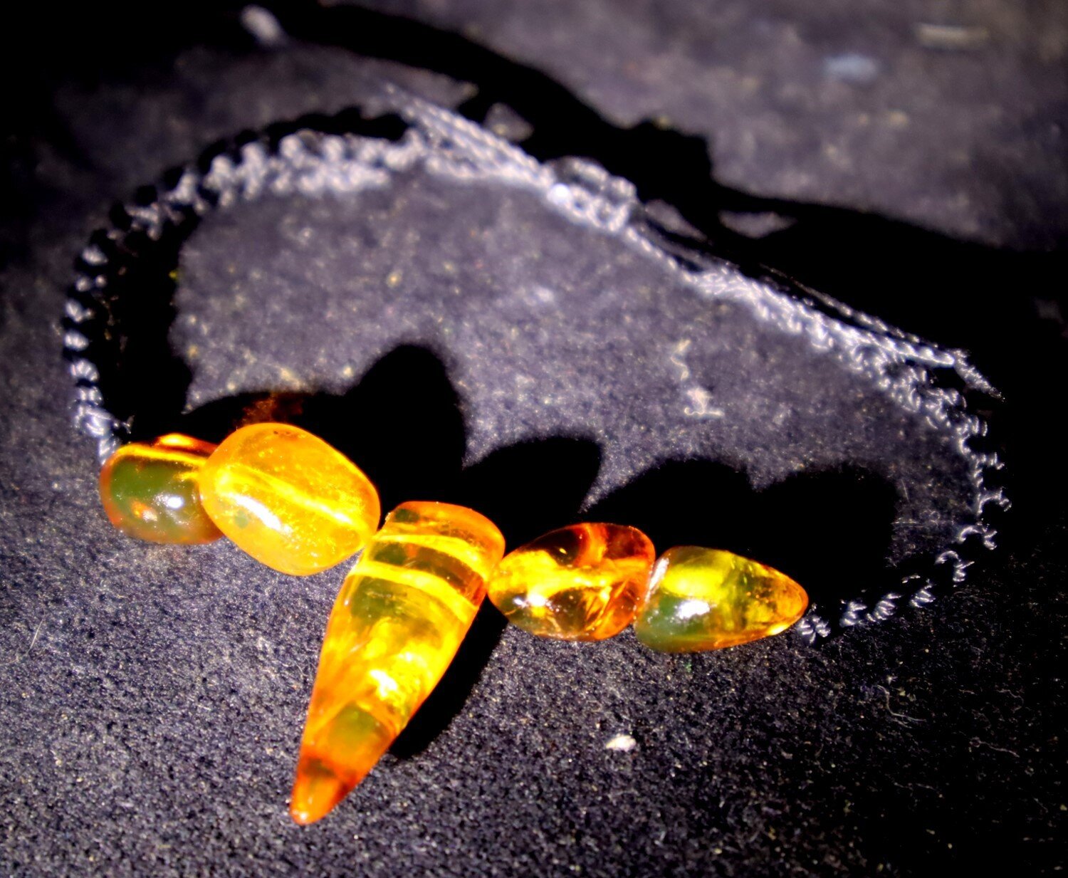 Lovely Natural Clear Yellow Orange Amber Bracelet adjustable – photo 6