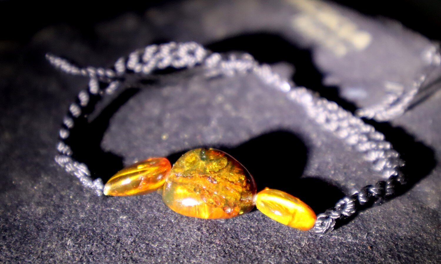 Lovely Natural Translucent Yellow Amber Bracelet adjustable – photo 7