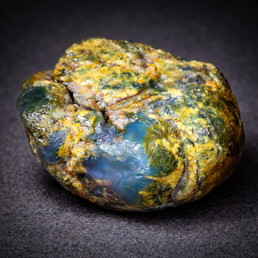 Charming Design Nat. Dominican Clear Blue Green Amber Rough Specimen 61mm 46.5g
