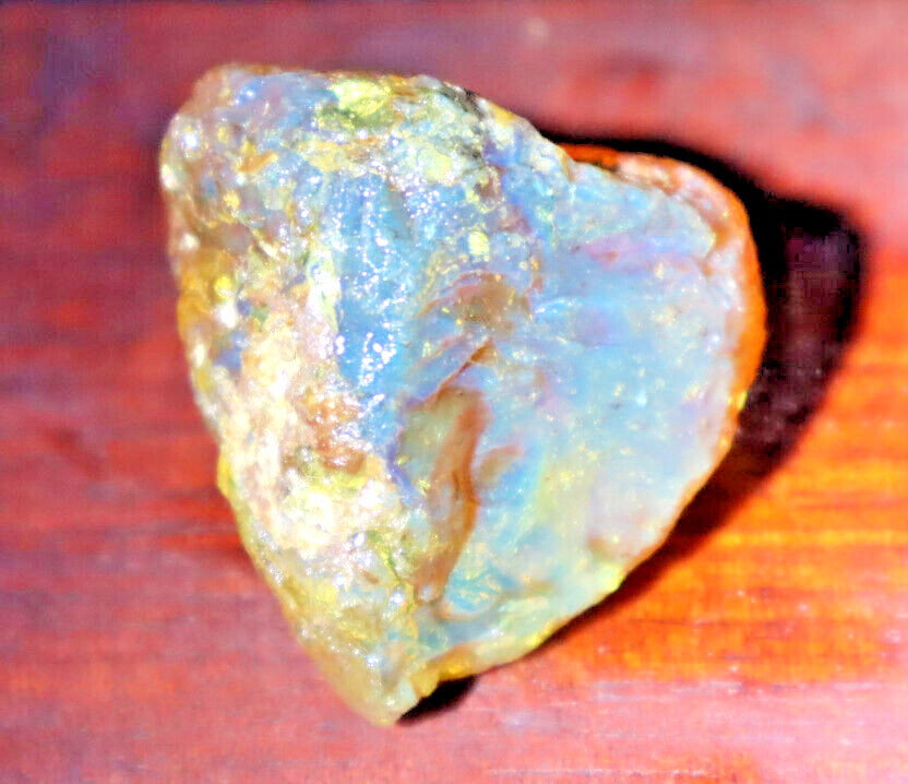 Exquisite Natural Dominican Clear Golden Blue Amber Rough Specimen 37mm 16.8g – photo 2
