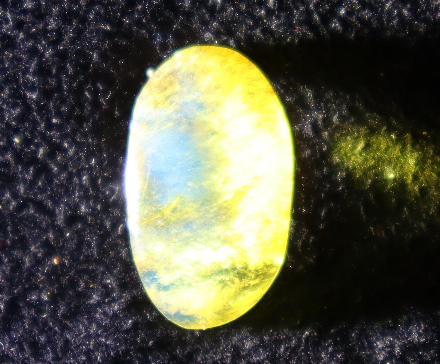 Finest Natural Dominican Clear Light Blue Amber Polished Stone 19mm – photo 3