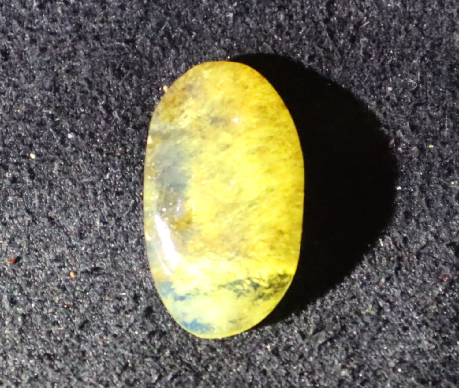 Finest Natural Dominican Clear Light Blue Amber Polished Stone 19mm – photo 4