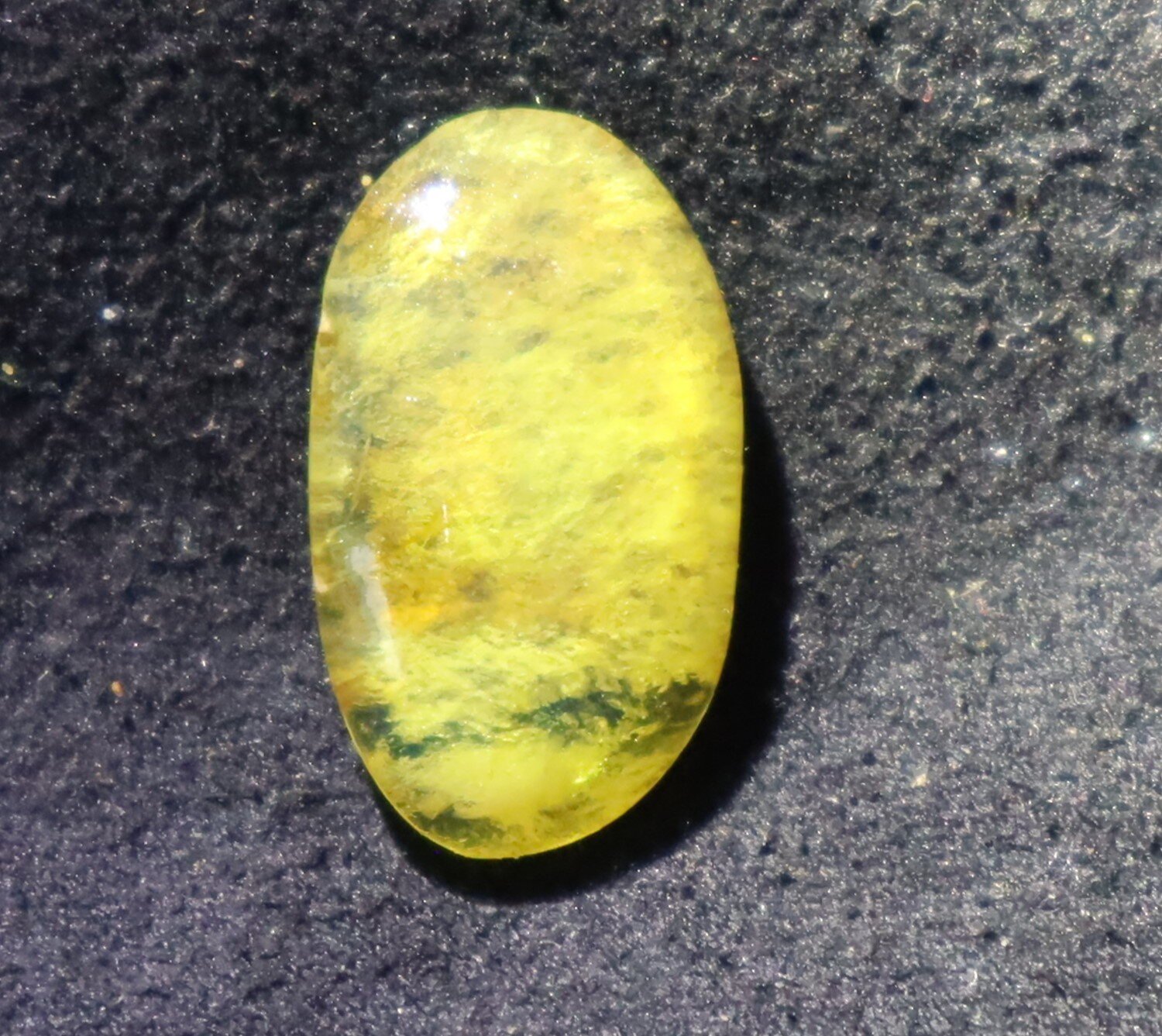 Finest Natural Dominican Clear Light Blue Amber Polished Stone 19mm – photo 5