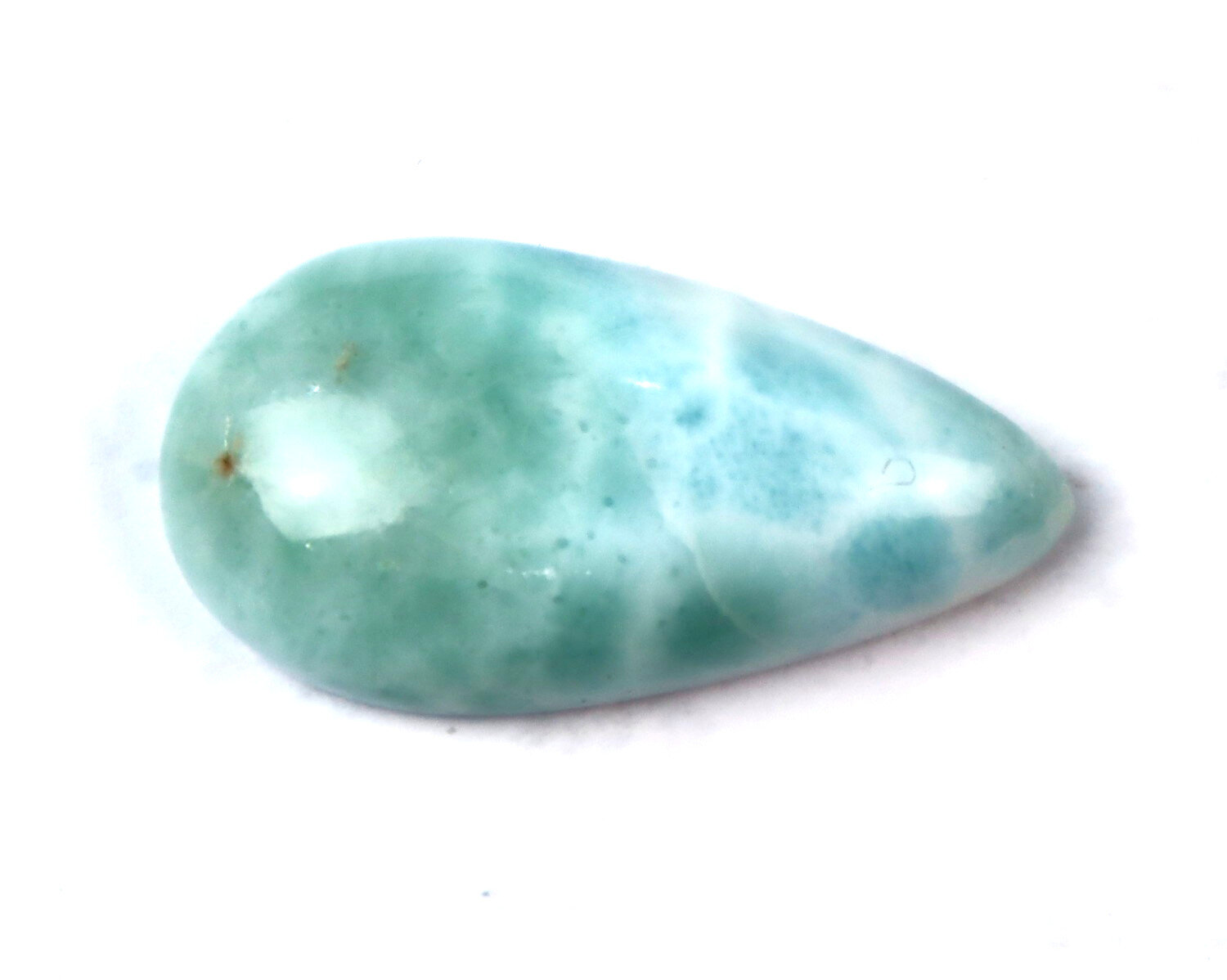 Natural Dominican Ocean Blue Larimar Cabochon 29mm Polished Loose Gemstone – photo 4