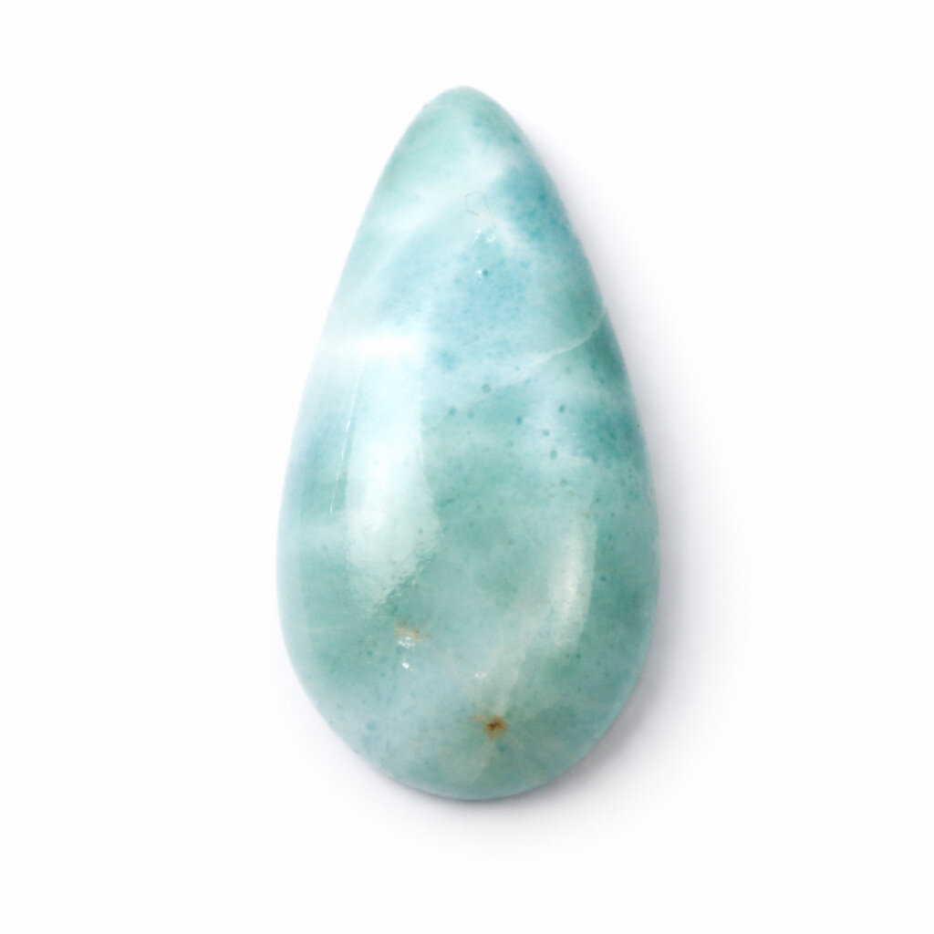 Natural Dominican Ocean Blue Larimar Cabochon 29mm Polished Loose Gemstone – photo 9