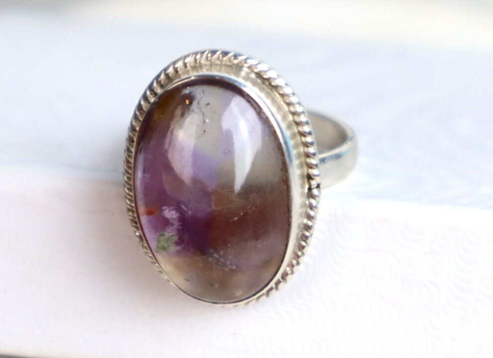 Charm. Design Clear Light Purple Amethyst 925 Sterling Silver Ring #6.5 – photo 6