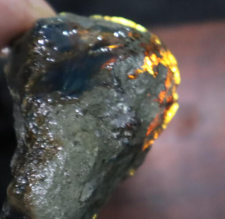 Beautiful Natural Dominican Translucent Sky Blue Amber Rough Specimen 52mm 31g – photo 5