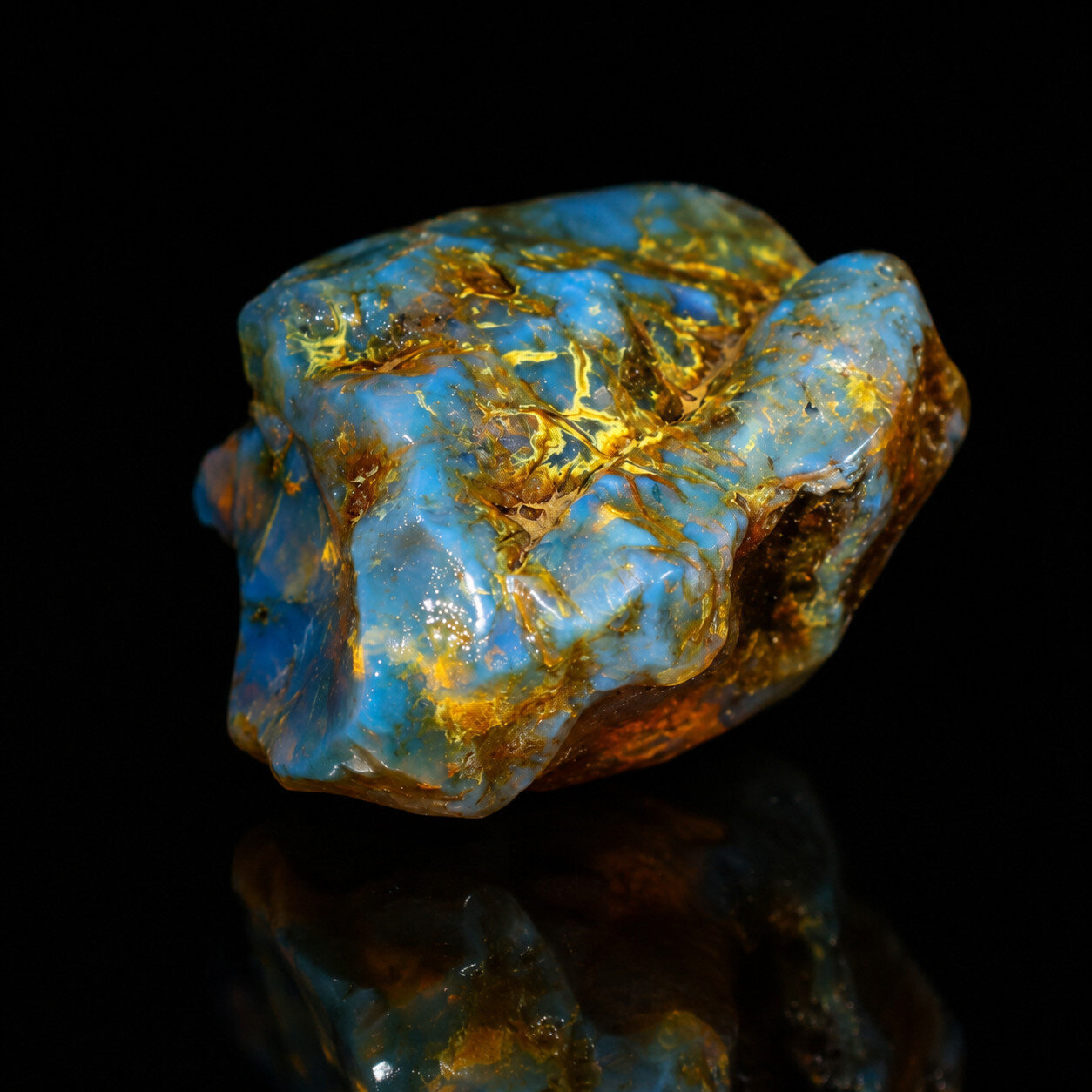 Genuine Natural Green Blue Amber Rough Specimen Chunk 63mm 54.6g – photo 11
