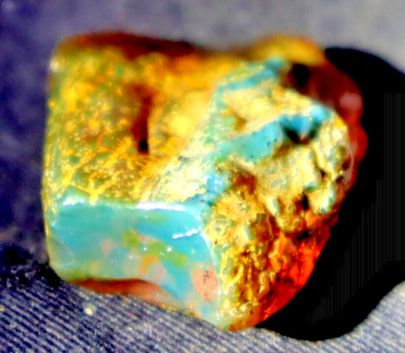 Exquisite Natural Dominican Clear Sky Blue Amber Rough Specimen 44mm 9.7g – photo 5
