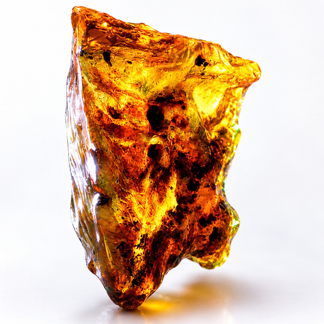 Premium Elegant Sky Blue Amber Rough Specimen Chunk 44mm 9g – photo 7