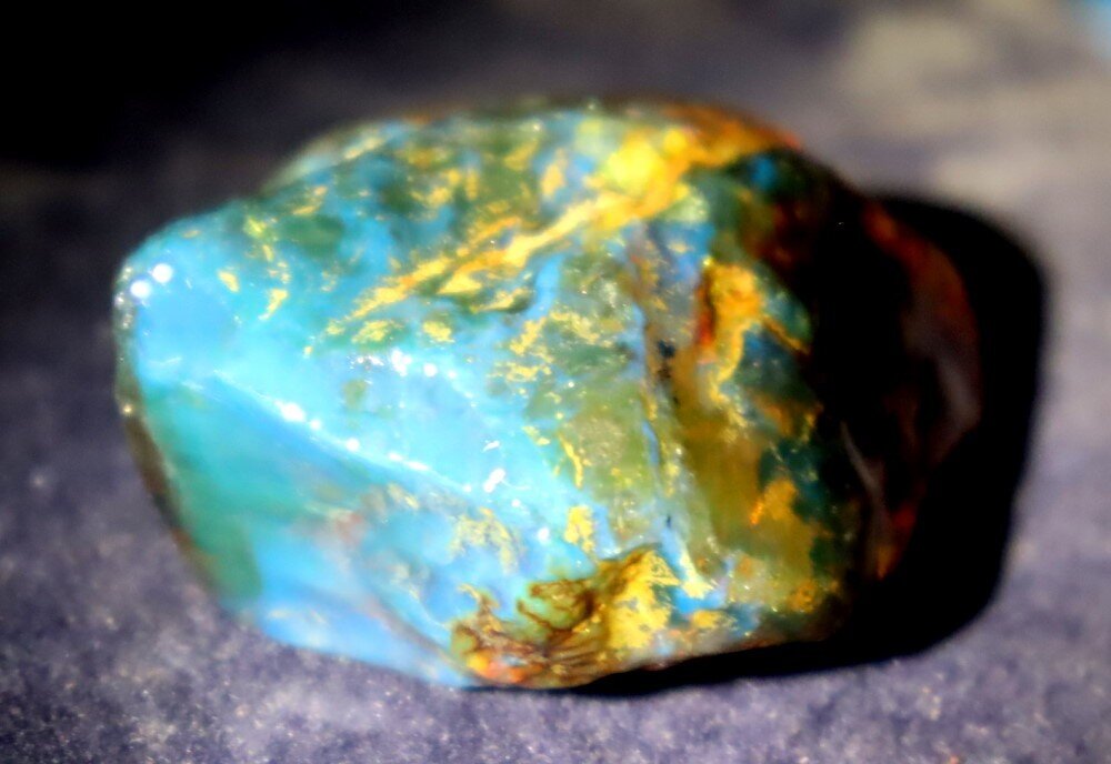 Excellent Nat. Dominican Crystal Clear Green Blue Amber Rough Specimen 50mm 18.5 – photo 3