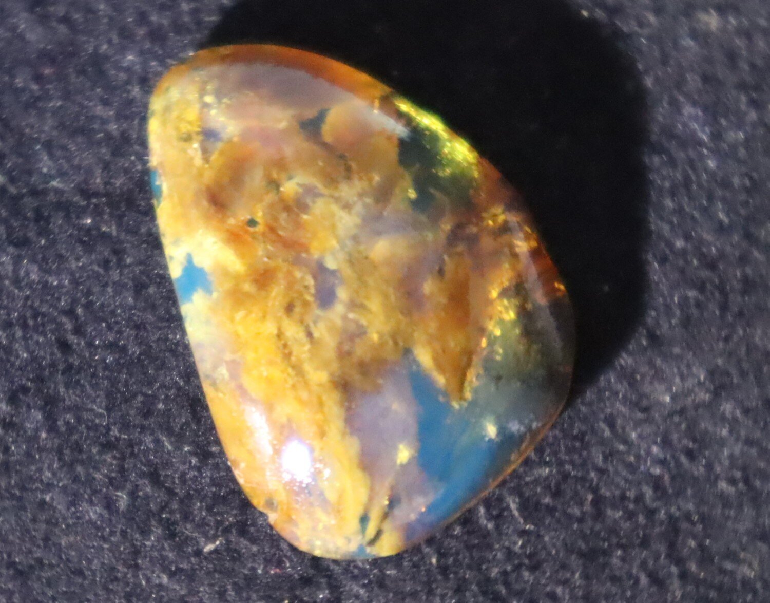 Charming Design Natural Translucent Sky Blue Amber Cabochon 24mm – photo 13
