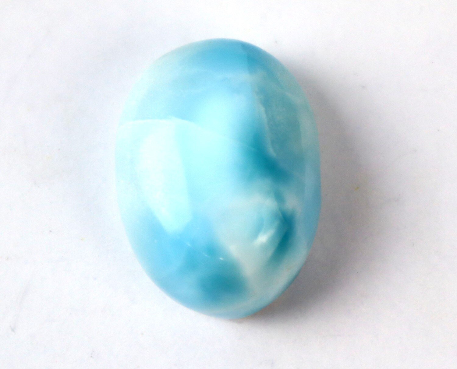 Exquisite Natural Sky Blue Larimar Oval Cabochon 26mm – photo 3