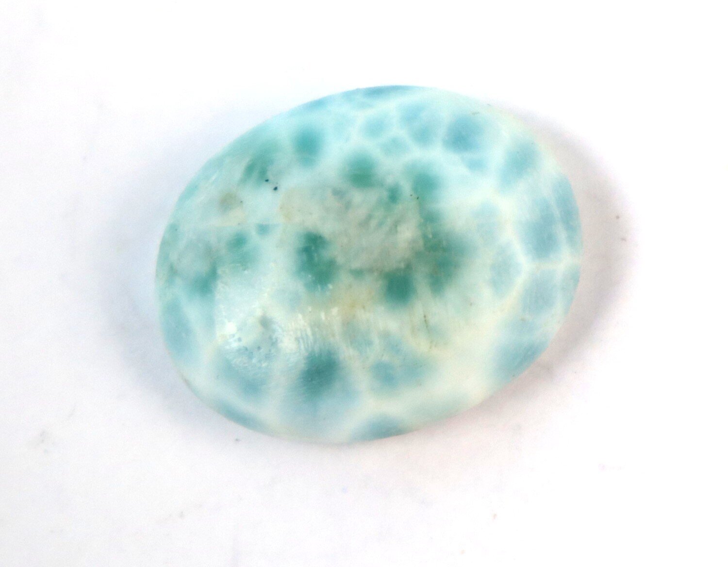 Exquisite Natural Ocean Blue Larimar Oval Cabochon 22mm – photo 8