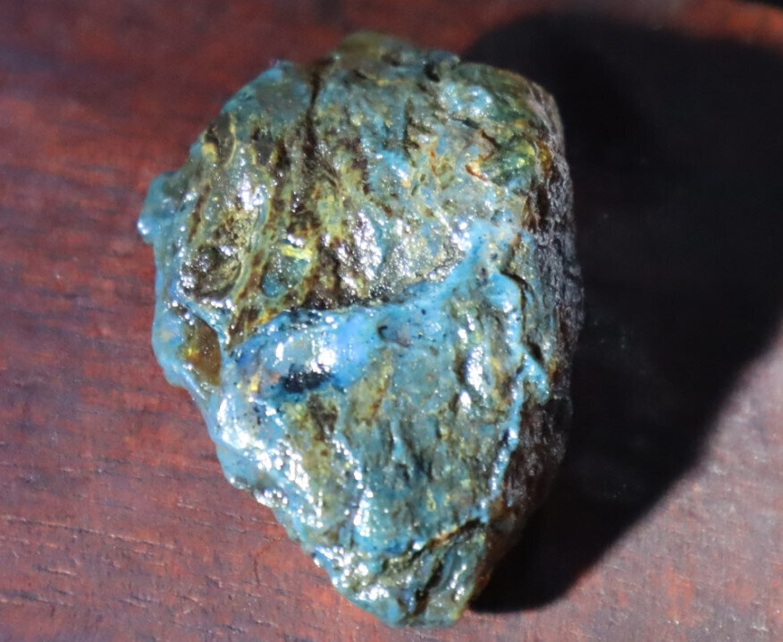 Exquisite Natural Dominican Clear Sky Blue Amber Rough Specimen 48mm 13.7g – photo 7