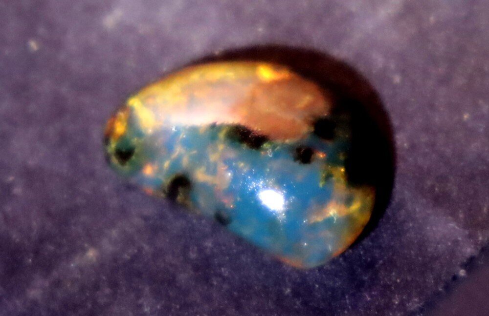 Charming Design Natural Dominican Translucent Deep Blue Amber Polished Stone 25mm – photo 4