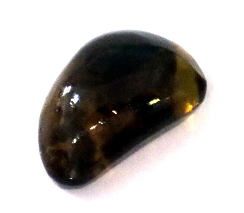 Charming Design Natural Dominican Translucent Deep Blue Amber Polished Stone 25mm – photo 7