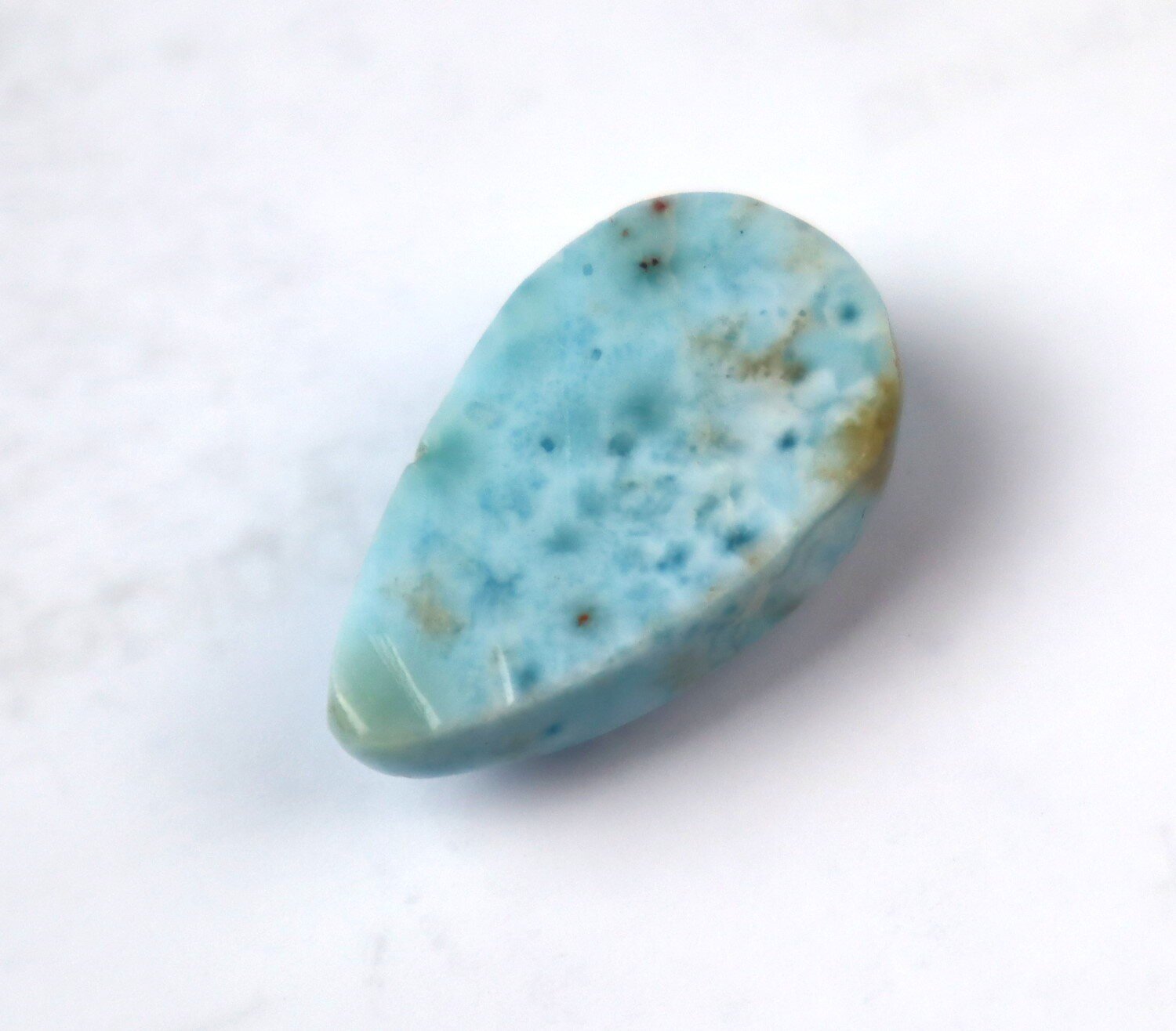 Lovely Natural Sky Blue Larimar Cabochon 25mm – photo 8